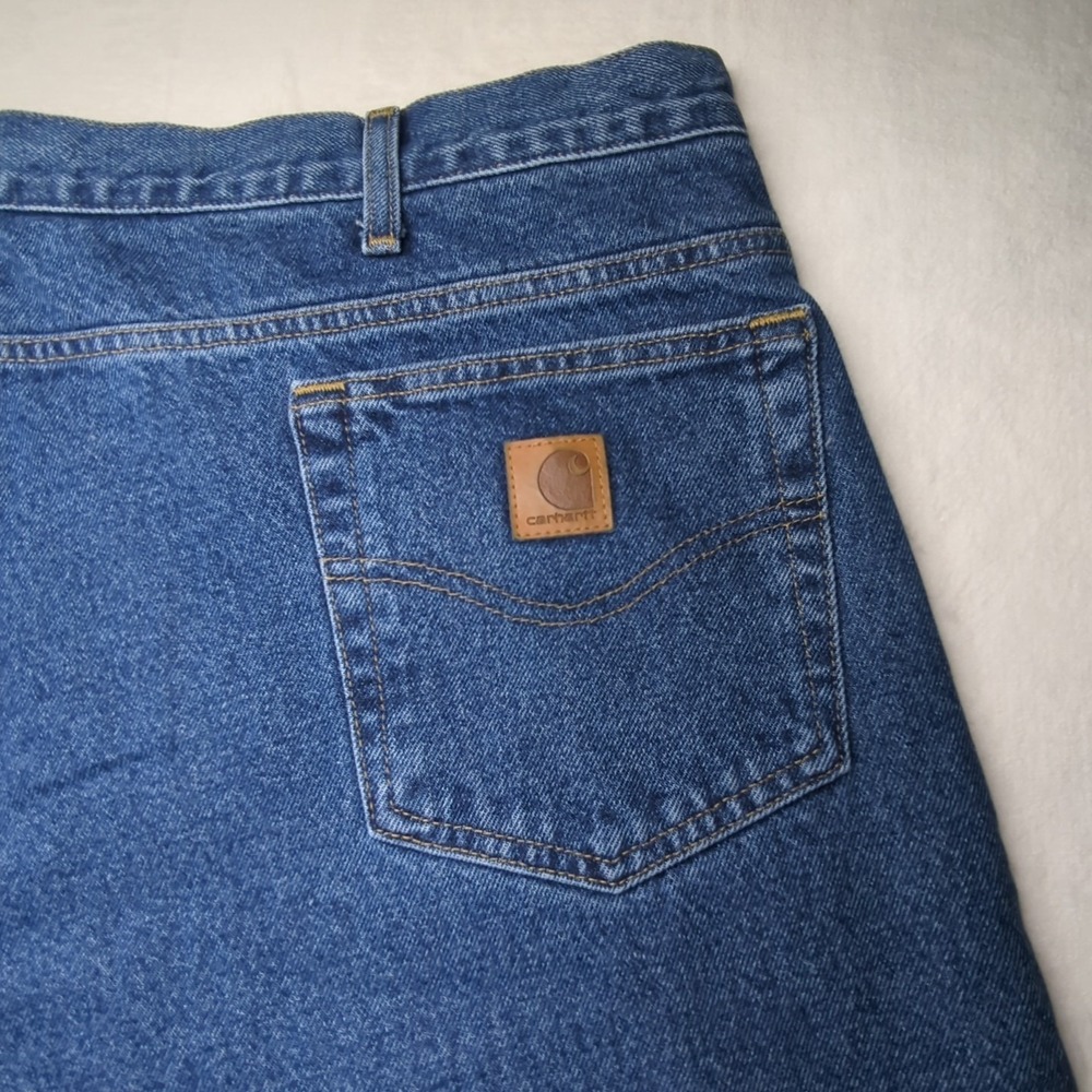 Carhartt B172-DST Men's Relaxed Fit Jeans With Flannel Lining 44 X 34 - Picture 12 of 12